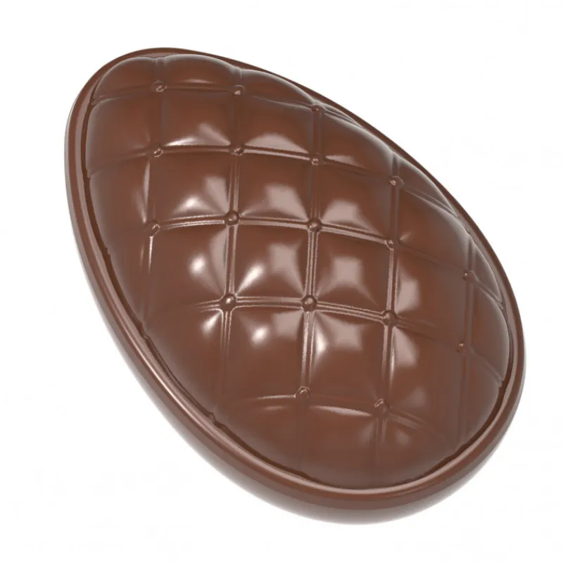 CHOCOLATE WORLD Moules À Chocolat|Moule Chocolat Oeuf Matelassé 86.5 mm (x6)