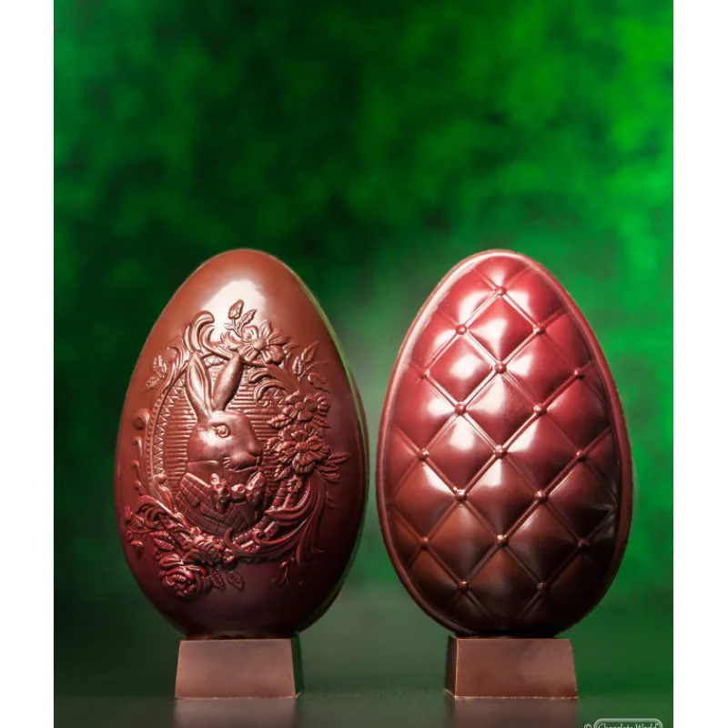 CHOCOLATE WORLD Moules À Chocolat|Moule Chocolat Oeuf Matelassé 86.5 mm (x6)