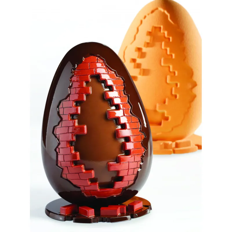 PAVONI Moules À Chocolat|Moule Chocolat Oeuf Mur Ø 14 x H 20 cm (x2)