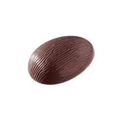 CHOCOLATE WORLD Moules À Chocolat|Moule Chocolat Oeuf Rayé 11,8 cm (x3)
