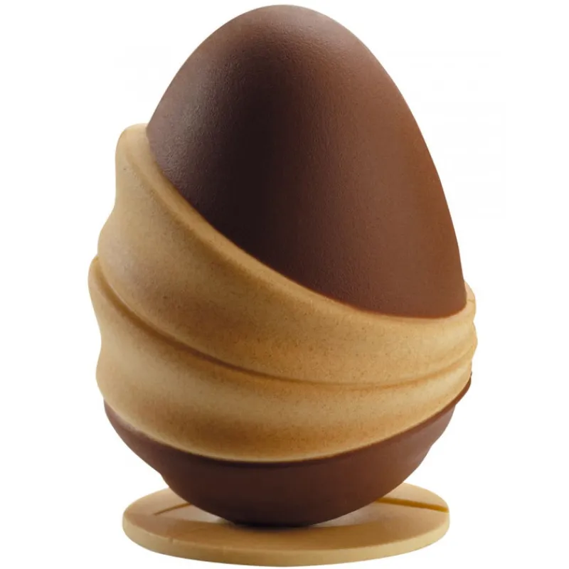 PAVONI Moules À Chocolat|Moule Chocolat Oeuf Wrap Ø 15 x H 20 cm (x2)