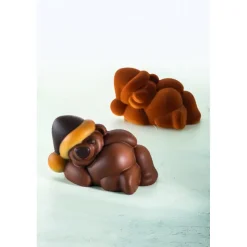 PAVONI Moules À Chocolat|Moule Chocolat Ourson Teddy 18,5 x 11 cm x H 10,6 cm (x2)