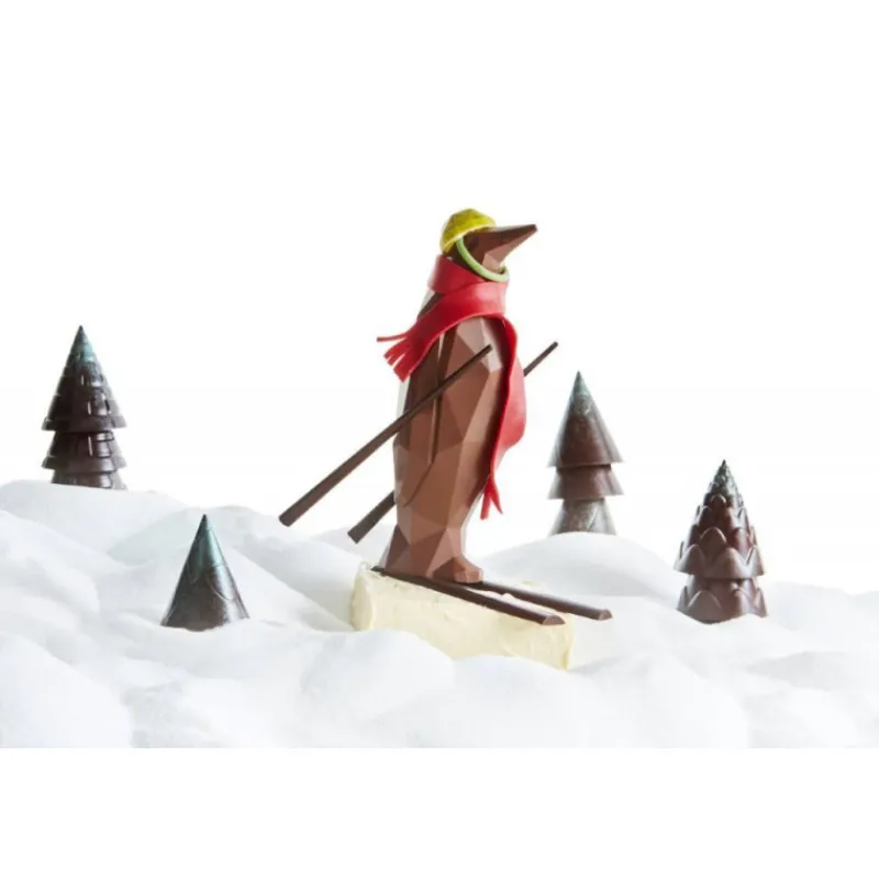 BARRY Moules À Chocolat|Moule Chocolat Pingouin Origami 18 cm (x2)