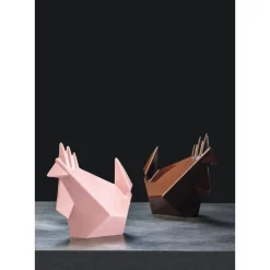 PAVONI Moules À Chocolat|Moule Chocolat Poule Origami 17 x 10,5 cm x H 15 cm (x2)