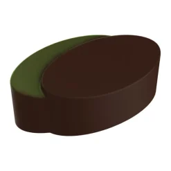 POP CHOCOLAT Moules À Chocolat|Moule Chocolat Praline Ellipses Jumelles (x24)