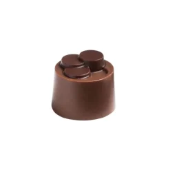 POP CHOCOLAT Moules À Chocolat|Moule Chocolat Pralines Cylindriques Escalier Ø 25 mm (x28)