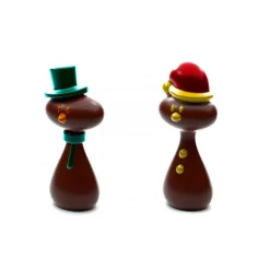 POP CHOCOLAT Moules À Chocolat|Moule Chocolat Père Noël et Bonhomme de neige (x4)