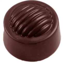 CHOCOLATE WORLD Moules À Chocolat|Moule Chocolat Rond Strié (x32)