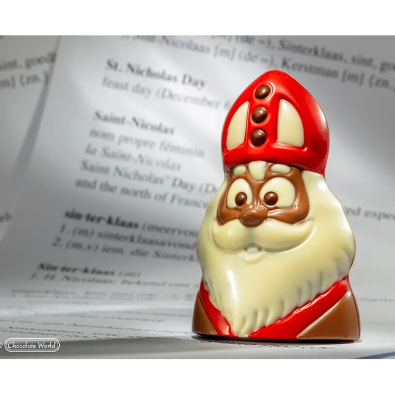 CHOCOLATE WORLD Moules À Chocolat|Moule Chocolat Saint Nicolas 9,1 x 5,9 cm (x4)