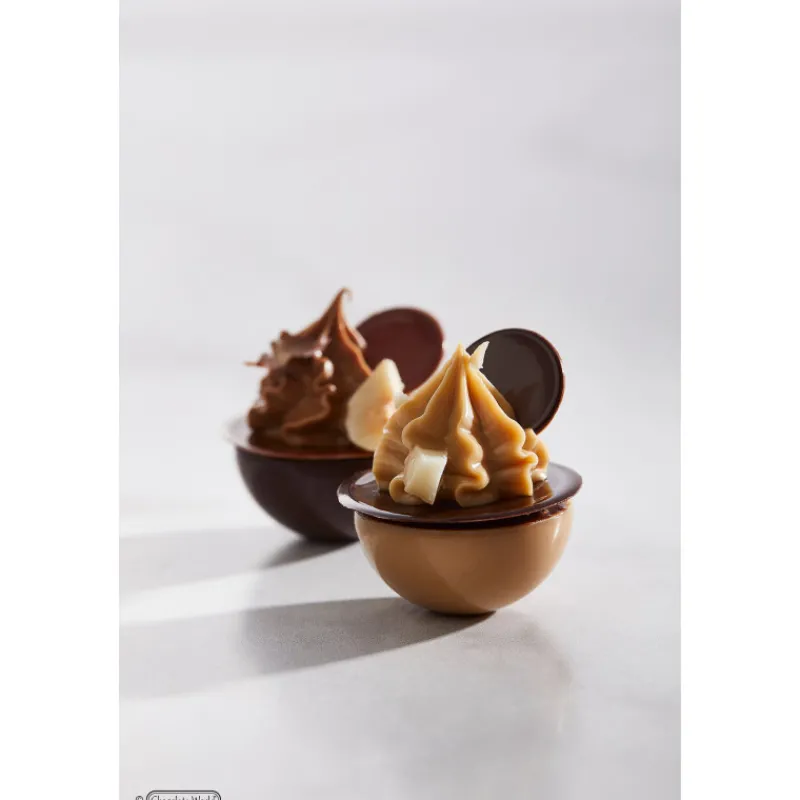 CHOCOLATE WORLD Moules À Chocolat|Moule Chocolat Sphère Aplatie 3 cm (x24)