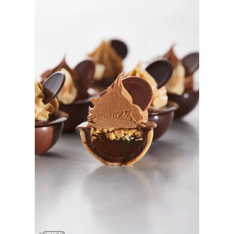 CHOCOLATE WORLD Moules À Chocolat|Moule Chocolat Sphère Aplatie 3 cm (x24)