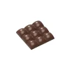 CHOCOLATE WORLD Moules À Chocolat|Moule Chocolat Tablette 9 Carrés Bombés 79,5 mm (x3)