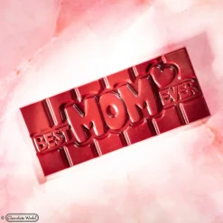 CHOCOLATE WORLD Moules À Chocolat|Moule Chocolat Tablette Best Mom Ever (x4)