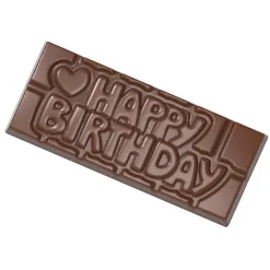 CHOCOLATE WORLD Moules À Chocolat|Moule Chocolat Tablette Happy Birthday (x4)