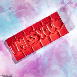 CHOCOLATE WORLD Moules À Chocolat|Moule Chocolat Tablette I Miss You (x4)