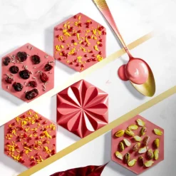 CHOCOLATE WORLD Moules À Chocolat|Moule Chocolat Tablette Ruby 103,5 mm (x2)