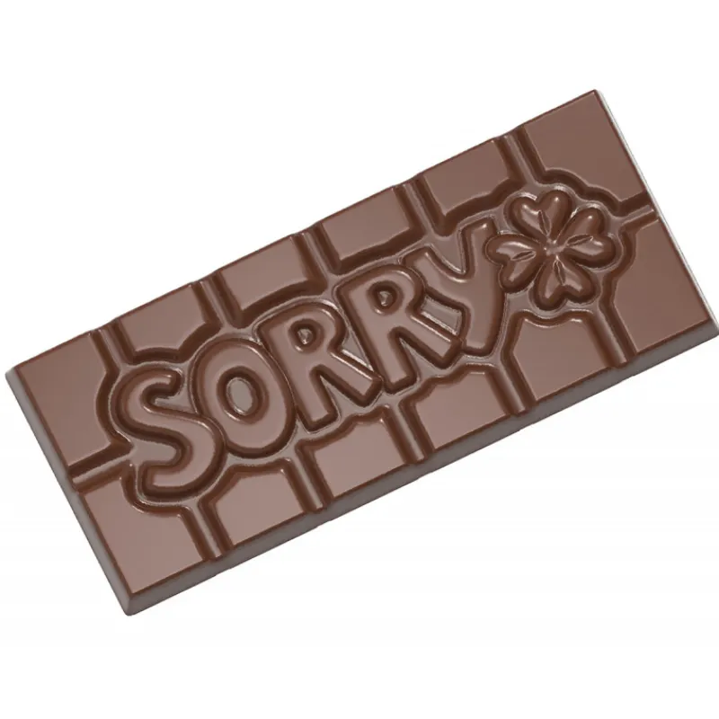 CHOCOLATE WORLD Moules À Chocolat|Moule Chocolat Tablette Sorry (x4)