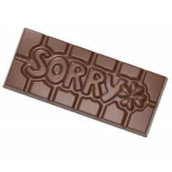 CHOCOLATE WORLD Moules À Chocolat|Moule Chocolat Tablette Sorry (x4)