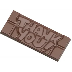 CHOCOLATE WORLD Moules À Chocolat|Moule Chocolat Tablette Thank You (x4)