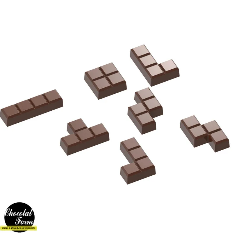 Chocolat Form Moules À Chocolat|Moule Chocolat Tetromino (x14)