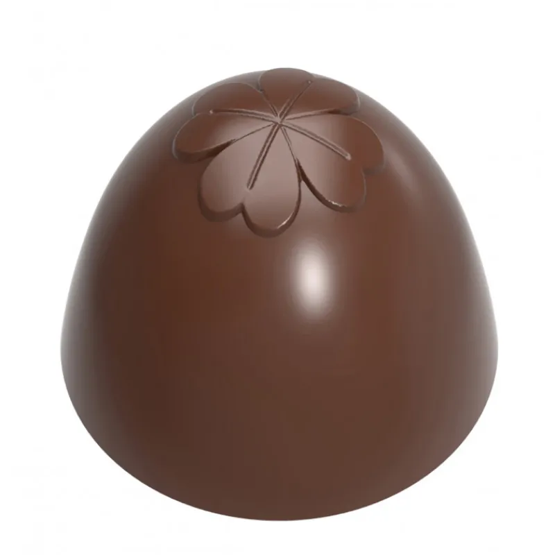 CHOCOLATE WORLD Moules À Chocolat|Moule Chocolat Truffe Américaine Trèfle 26,5 mm (x24)