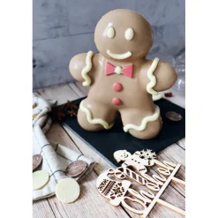 SCRAPCOOKING Moules À Chocolat|Moule 3D Chocolat Bonhomme Pain d'Epices