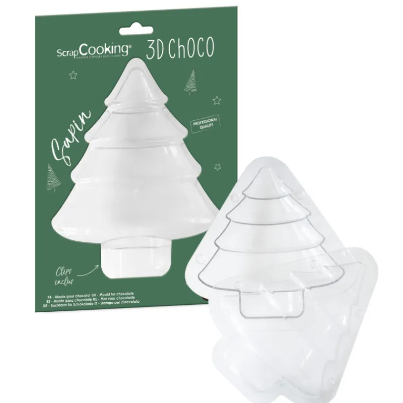 SCRAPCOOKING Moules À Chocolat|Moule 3D Chocolat Sapin