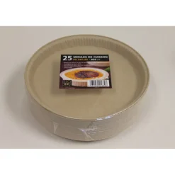 CUISINEADDICT Moules À Gâteaux|Moules En Papier|Moule de cuisson papier 247 mm - 835 ml Bio Food Pack