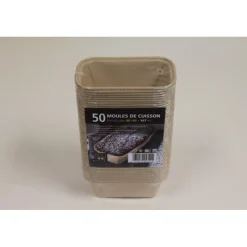 CUISINEADDICT Moules En Papier|Moule de cuisson papier cake 80 mm - 167 ml Bio Food Pack