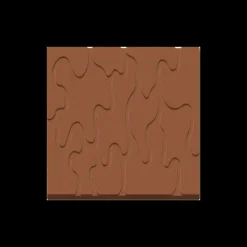 CUISINEADDICT Moules À Chocolat|Moule Embout de Bûche Carré 9003 Fondu 8 cm (x6)