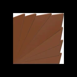 CUISINEADDICT Moules À Chocolat|Moule Embout de Bûche Carré 9016 Eventail 8,5 cm (x6)