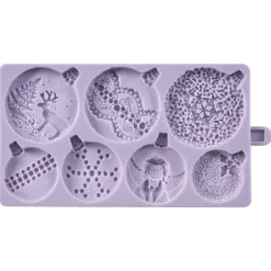 KAREN DAVIES Moule Silicone|Moule en Silicone 7 Boules de Noël