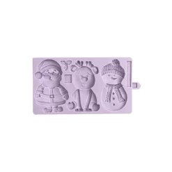 KAREN DAVIES Moule Silicone|Moule en Silicone 3 Personnages de Noël