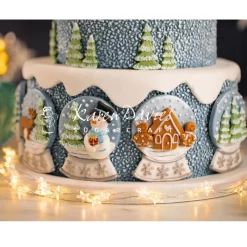 KAREN DAVIES Moule Silicone|Moule en Silicone Boule à Neige de Noël