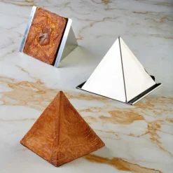 PAVONI Moules À Gâteaux|Moule Inox Croissant Géométrique Pyramide 8,5 x H 8,5 cm