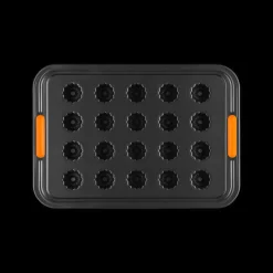 LE CREUSET Moule Anti-adhésif|Moules À Gâteaux|Moule Mini-Cannelés Anti-Adhésif 20 Empreintes 38,7 x 26,9 cm