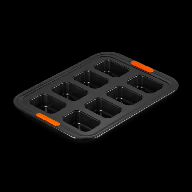 LE CREUSET Moule Anti-adhésif|Moules À Gâteaux|Moule Mini-Pains Anti-Adhésif 8 Empreintes 40 x 30 cm