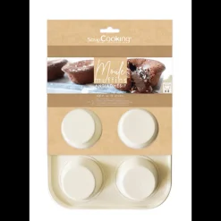 SCRAPCOOKING Moule Anti-adhésif|Moules À Gâteaux|Moule Muffins Antiadhésif 32 x 20,5 cm x H 3,2 cm