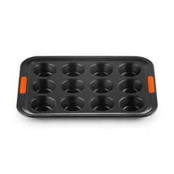 LE CREUSET Moule Anti-adhésif|Moules À Gâteaux|Moule Muffins Anti-Adhésif 12 Empreintes 40 x 30 cm