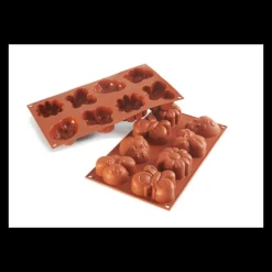 MALLARD FERRIERE Moule Silicone|Moules À Gâteaux|Moule Nature et Animaux 8 Pièces en Silicone