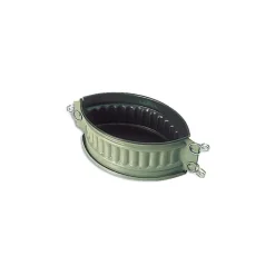 MATFER Moule Anti-adhésif|Moules À Gâteaux|Moule Ovale à Pâté Fond Exopan 18x11x7.5cm