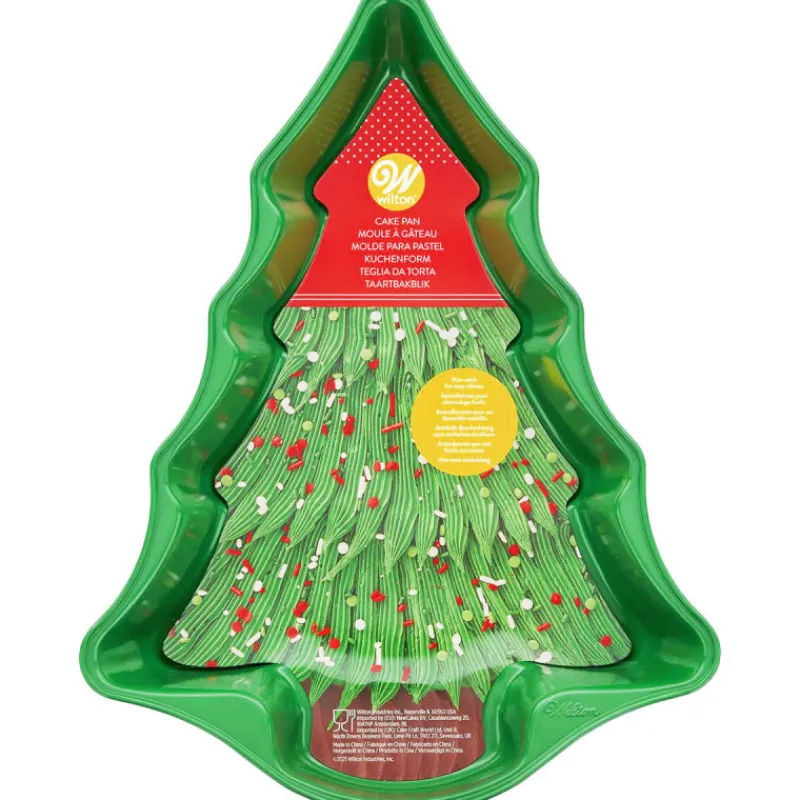 WILTON Moules À Gâteaux|Moule Sapin de Noël Aluminium 37,5 x 23 cm