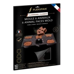 FLEXIPAN DEMARLE Moule Anti-adhésif|Moule Silicone|Moule Silicone 6 Animaux 6 cm