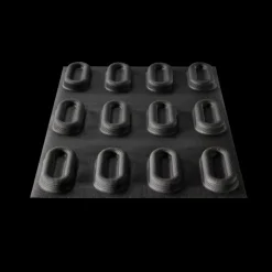 FLEXIPAN DEMARLE Moule Anti-adhésif|Moule Silicone|Moule Silicone 12 Barquettes 9 x 4,5 cm