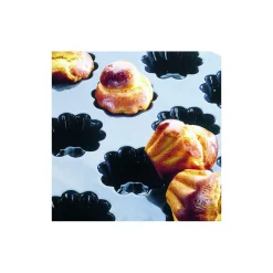 FLEXIPAN Moule Silicone|Moule Silicone 24 Brioches Cannelées 8,2 cm x H 3,7 cm