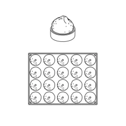 PAVONI Moule Silicone|Moules À Gâteaux|Moule Silicone 20 Citrons 65 ml Cédric Grolet