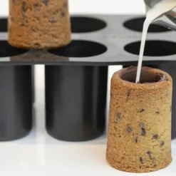 FLEXIPAN DEMARLE Moule Anti-adhésif|Moule Silicone|Moule Silicone 6 Cookie Shots Ø 5,2 cm Dominique Ansel