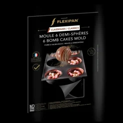 FLEXIPAN DEMARLE Moule Anti-adhésif|Moule Silicone|Moule Silicone 6 Demi-Sphères Ø 7 cm