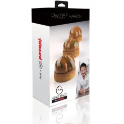 PAVONI Moule Silicone|Moules À Gâteaux|Moule Silicone 20 Marrons 65 ml Cédric Grolet