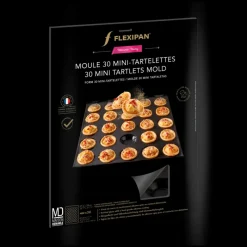 FLEXIPAN DEMARLE Moule Anti-adhésif|Moule Silicone|Moule Silicone 30 Mini Tartelettes Ø 4,2 cm